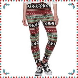NWT SO XS Hatchi Holiday Leggings Gingerbread Man